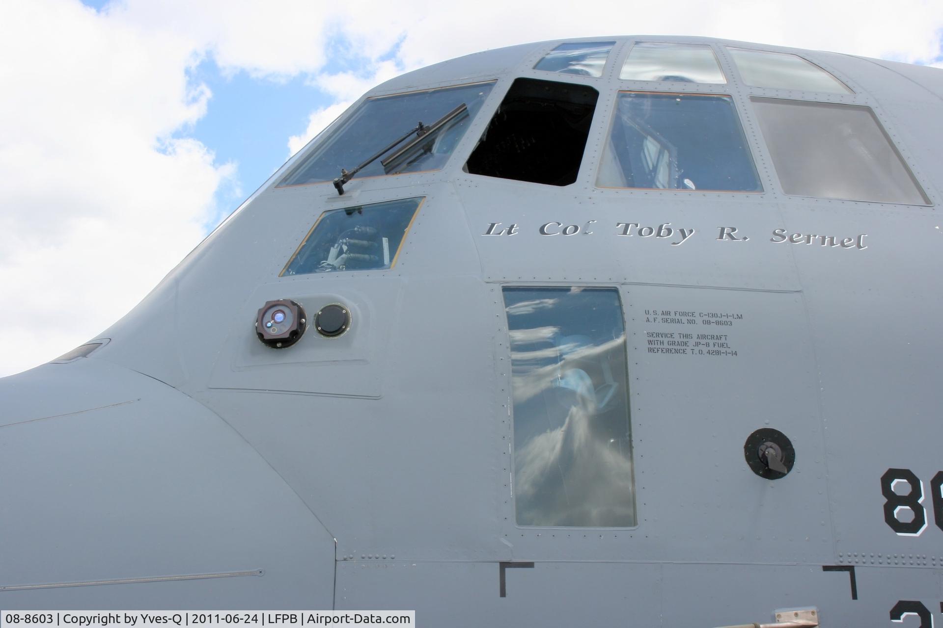 08-8603, 2009 Lockheed Martin C-130J-30 Super Hercules C/N 382-5613, Lockheed Martin C-130J-30 Super Hercules, USAF Static Park, Paris Le Bourget (LFPB-LBG) Air Show in june 2011