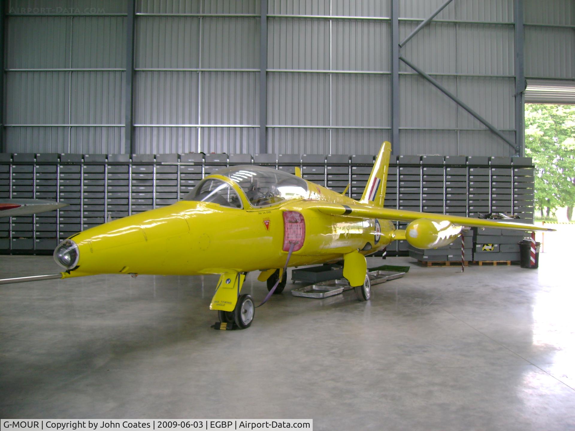 G-MOUR, 1964 Hawker Siddeley Gnat T.1 C/N FL596, In Delta Jets hangar