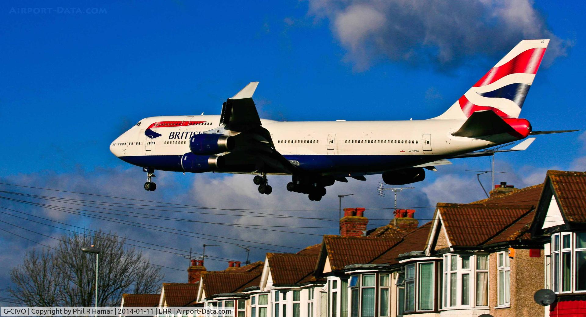 G-CIVO, 1997 Boeing 747-436 C/N 28849, British Airways 1997 Boeing 747-436, ( G-CIVO ) c/n: 28849  on approach to land on 27L Heathrow. © PhilRHamar