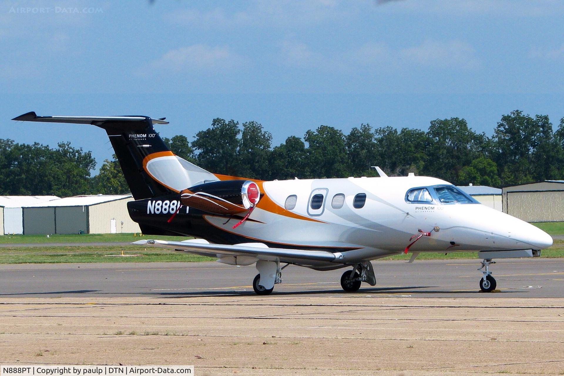 N888PT, 2010 Embraer EMB-500 Phenom 100 C/N 50000143, At Downtown Shreveport.