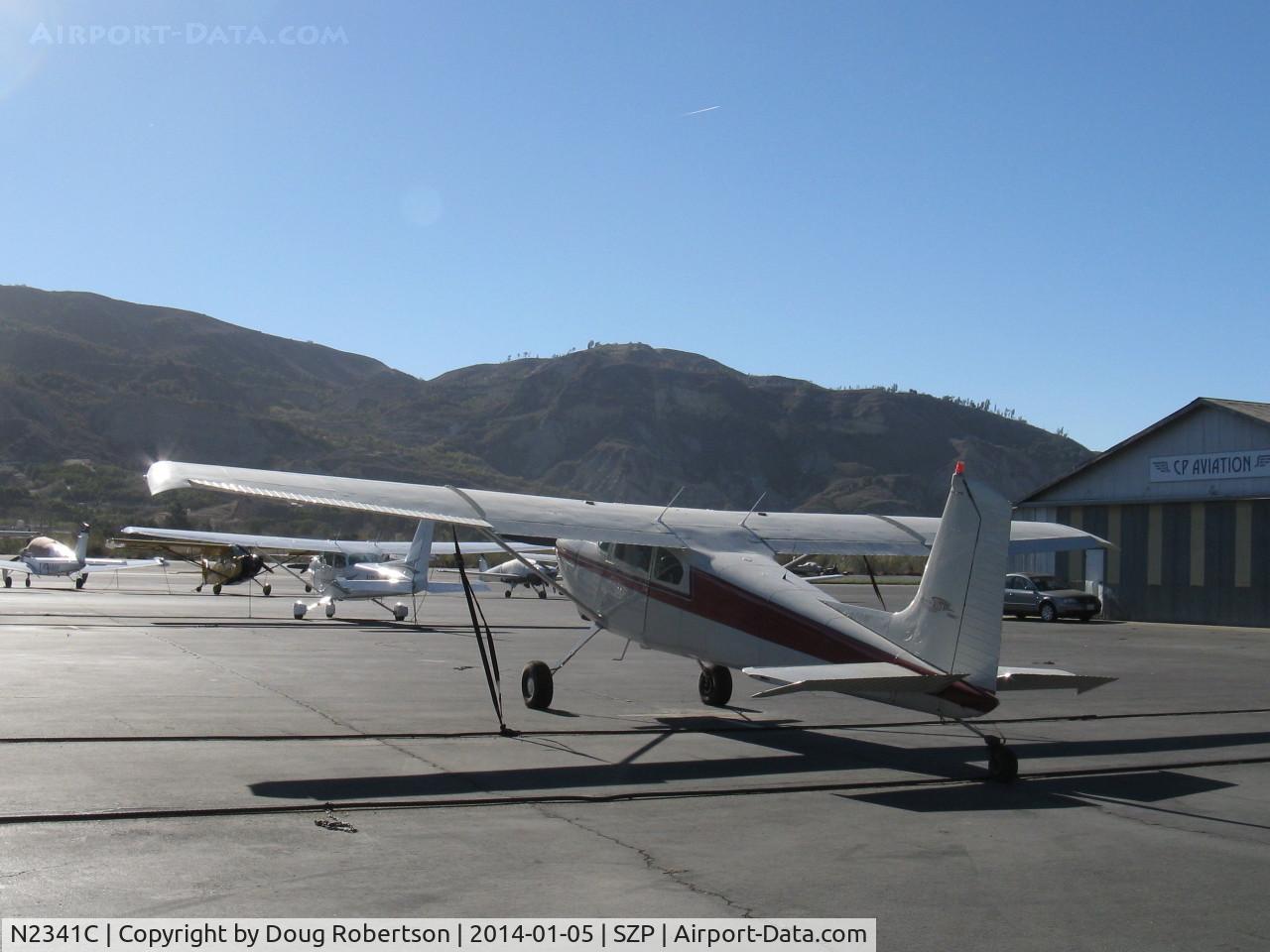 N2341C, 1953 Cessna 180 C/N 30641, 1953 Cessna 180, Continental O-470-A 225 Hp, Horton STOL mods by STC, note wing fences. First year production, would not be called Skywagon until 1969.