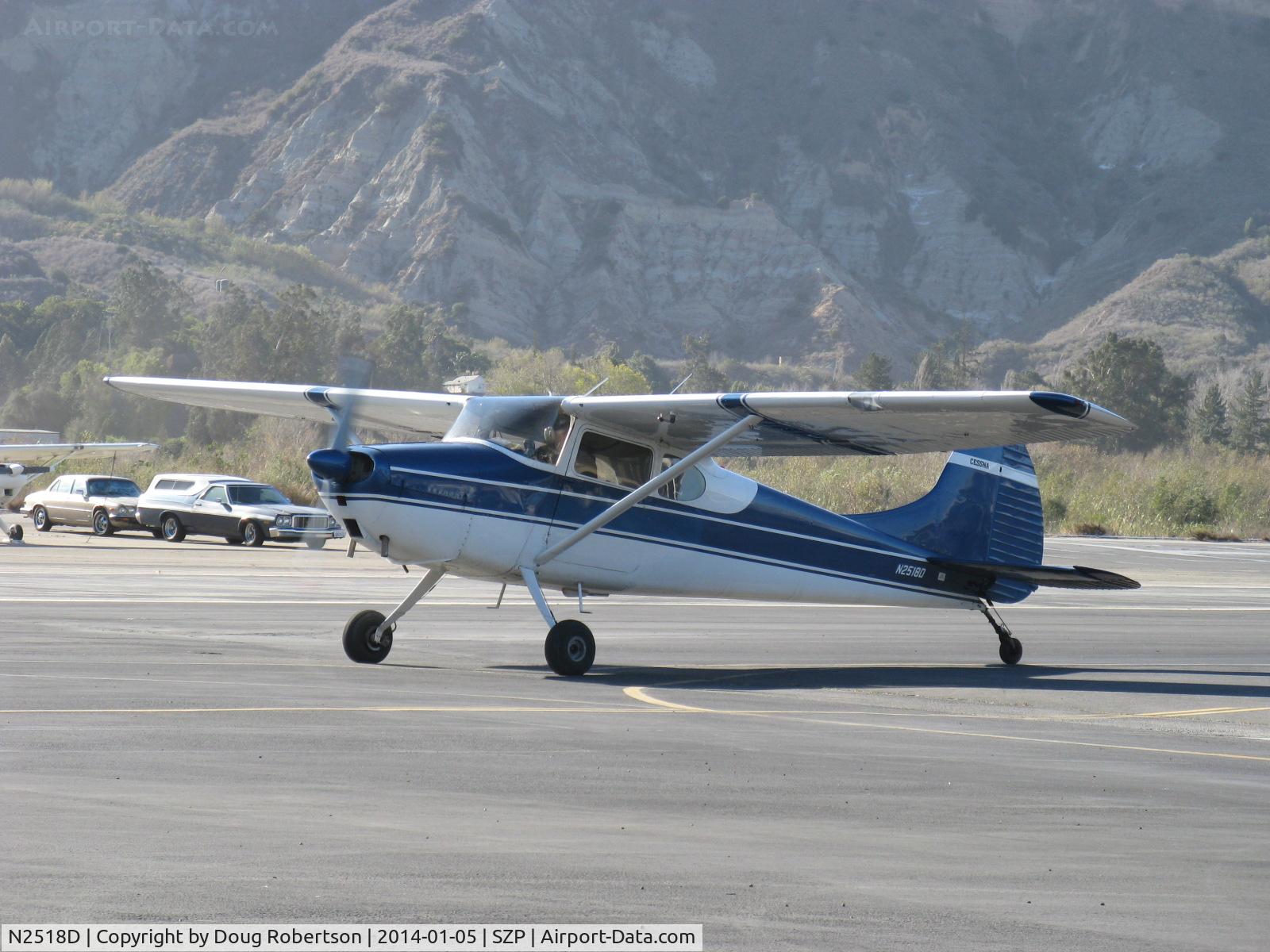 N2518D, 1952 Cessna 170B C/N 20670, 1952 Cessna 170B, Continental C145-2 145 Hp, 6 cylinder, taxi