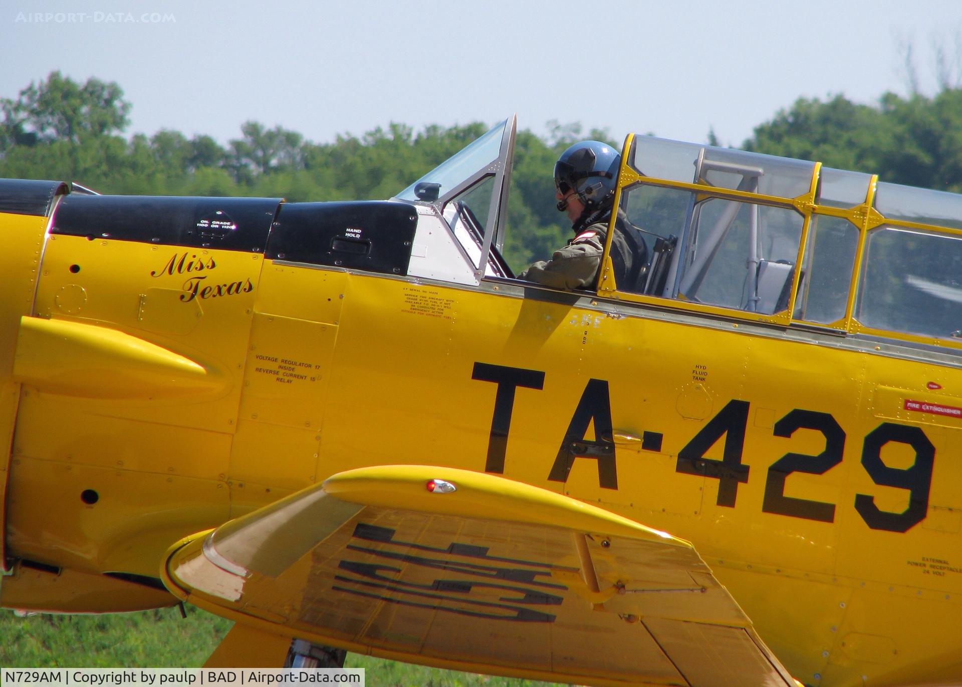 N729AM, 1951 North American T-6G Texan C/N 182-116, At Barksdale Air Force Base.