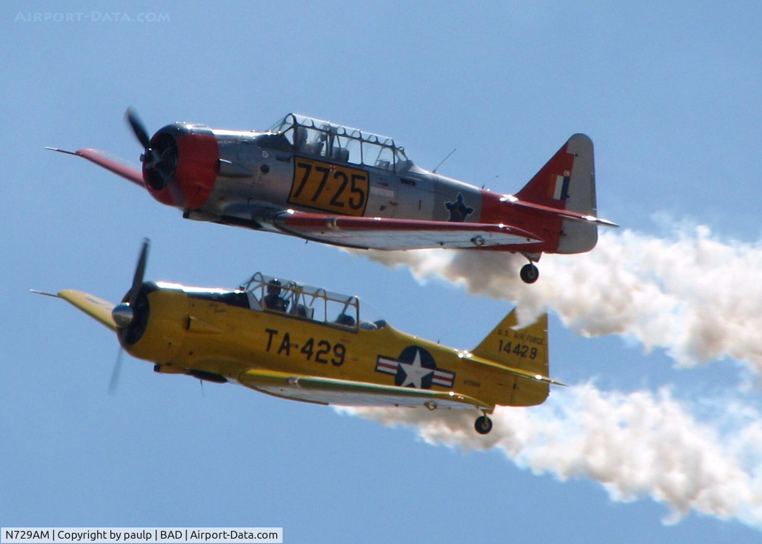 N729AM, 1951 North American T-6G Texan C/N 182-116, At Barksdale Air Force Base.