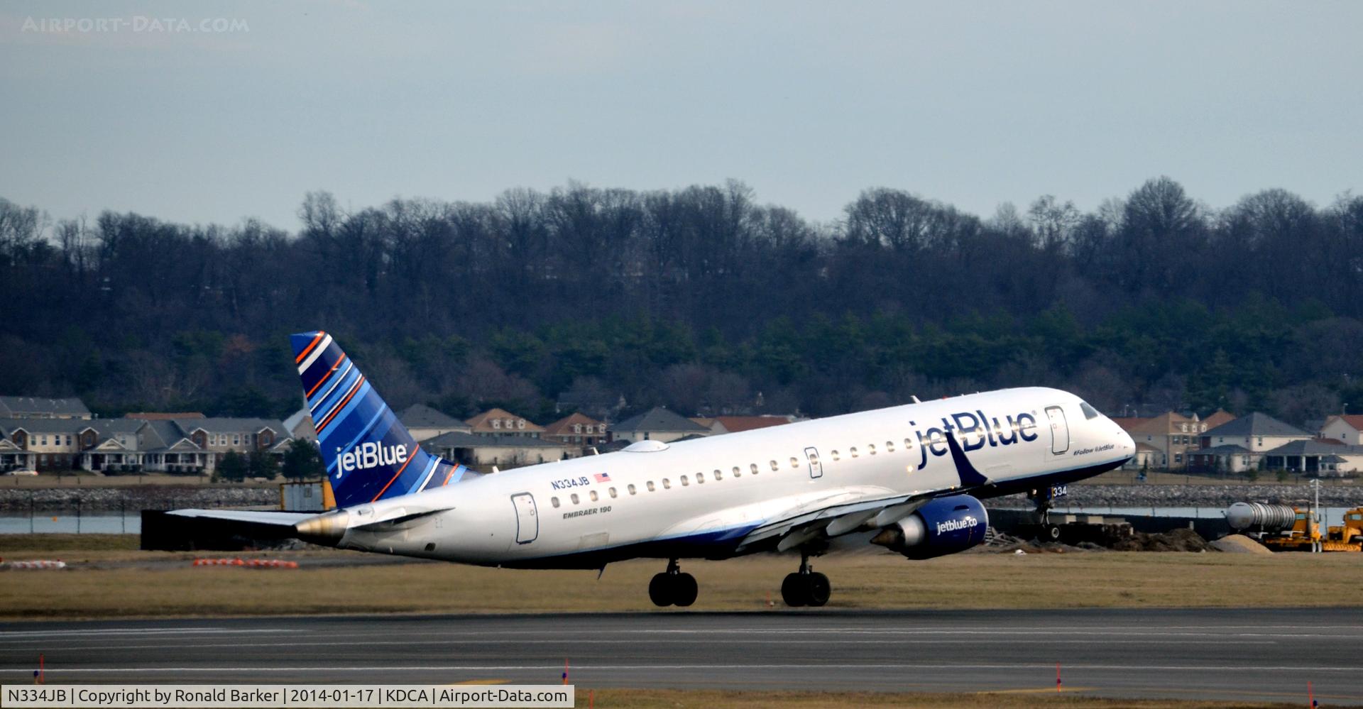 N334JB, Embraer ERJ-190-100 IGW 190AR C/N 19000446, Departure National