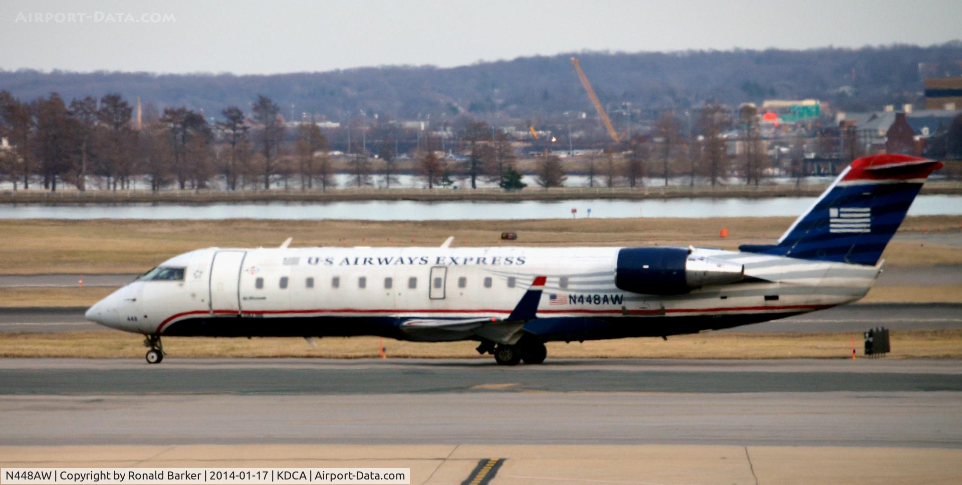 N448AW, 2003 Bombardier CRJ-200LR (CL-600-2B19) C/N 7814, Taxi National
