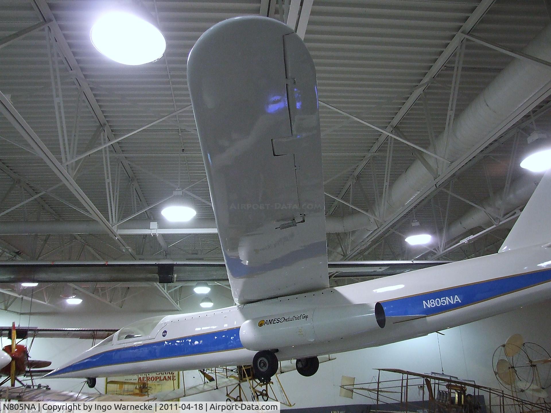 N805NA, Ames Industrial Corp Ny AD-1 C/N 001, NASA Ames AD-1 Oblique Wing at the Hiller Aviation Museum, San Carlos CA