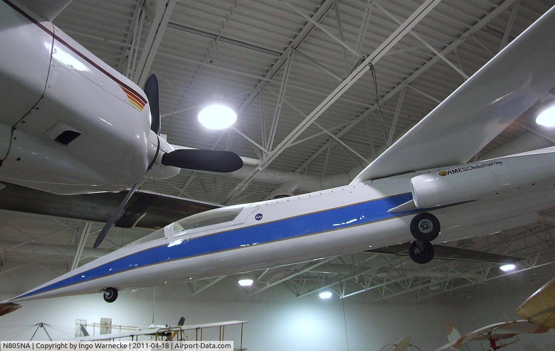 N805NA, Ames Industrial Corp Ny AD-1 C/N 001, NASA Ames AD-1 Oblique Wing at the Hiller Aviation Museum, San Carlos CA