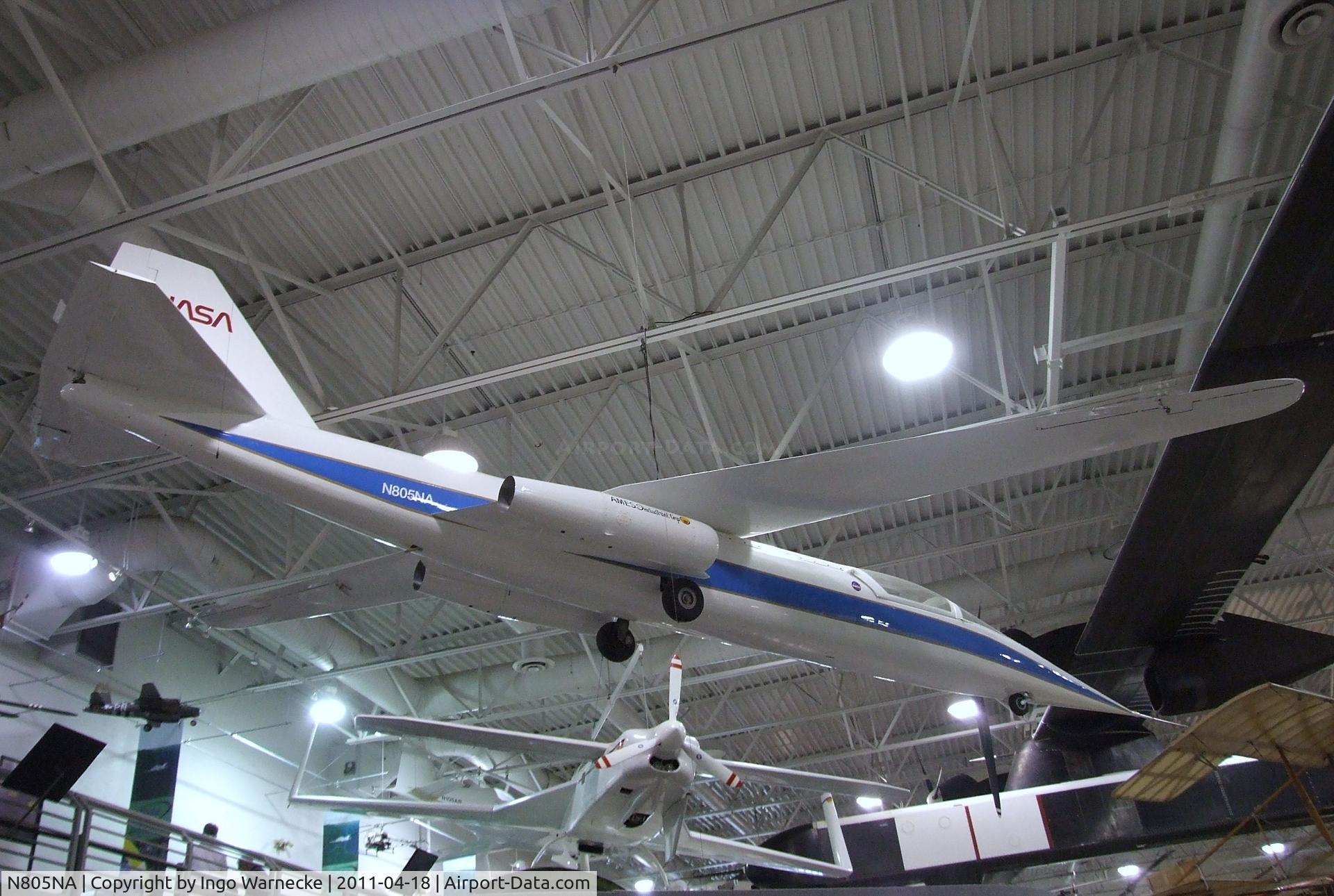 N805NA, Ames Industrial Corp Ny AD-1 C/N 001, NASA Ames AD-1 Oblique Wing at the Hiller Aviation Museum, San Carlos CA