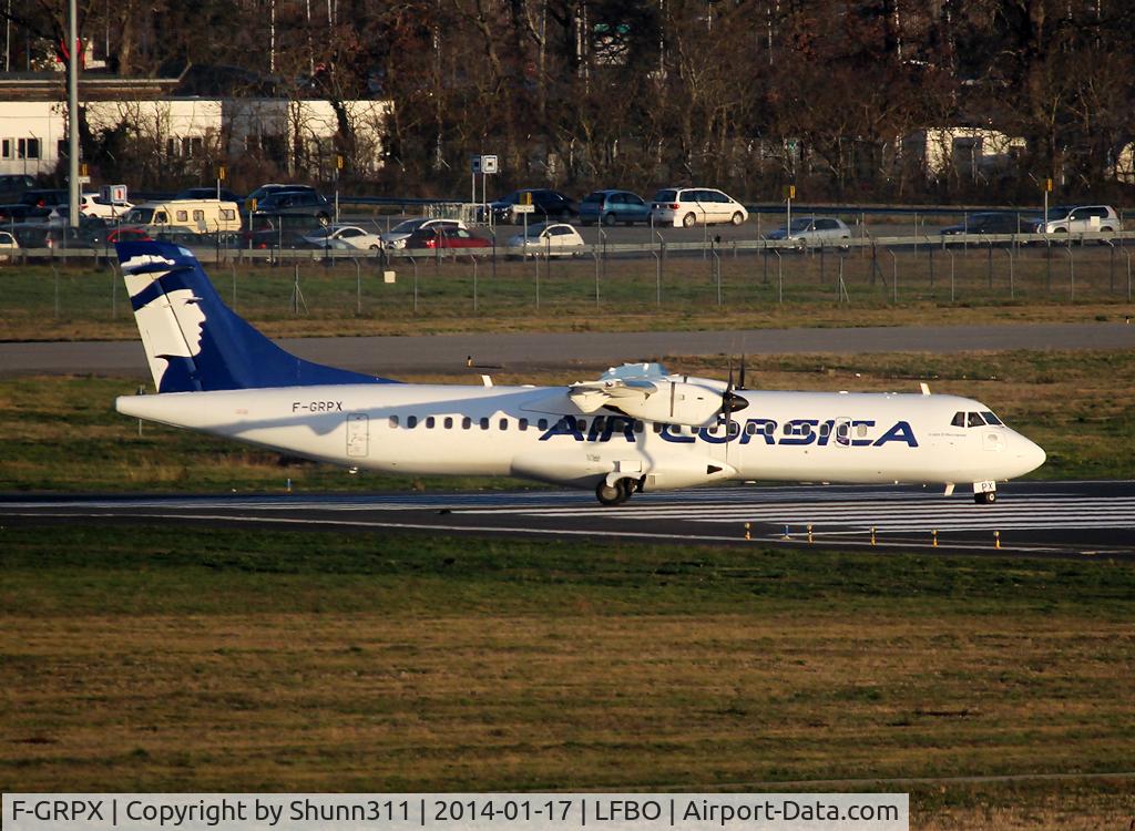 F-GRPX, 2006 ATR 72-212A C/N 734, Lining up rwy 14L