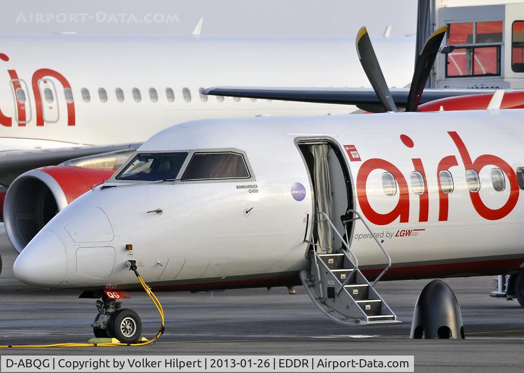 D-ABQG, 2009 De Havilland Canada DHC-8-402Q Dash 8 C/N 4250, watch the spinner