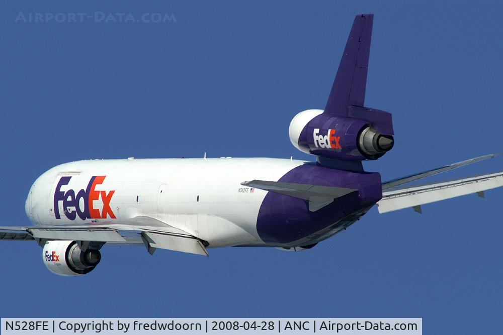 N528FE, 1996 McDonnell Douglas MD-11F C/N 48623, FedEx