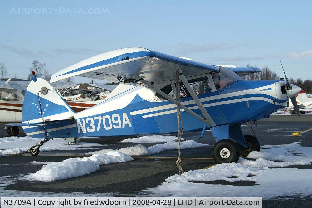 N3709A, 1954 Piper PA-22-135 Tri-Pacer C/N 22-1949, At Lake Hood