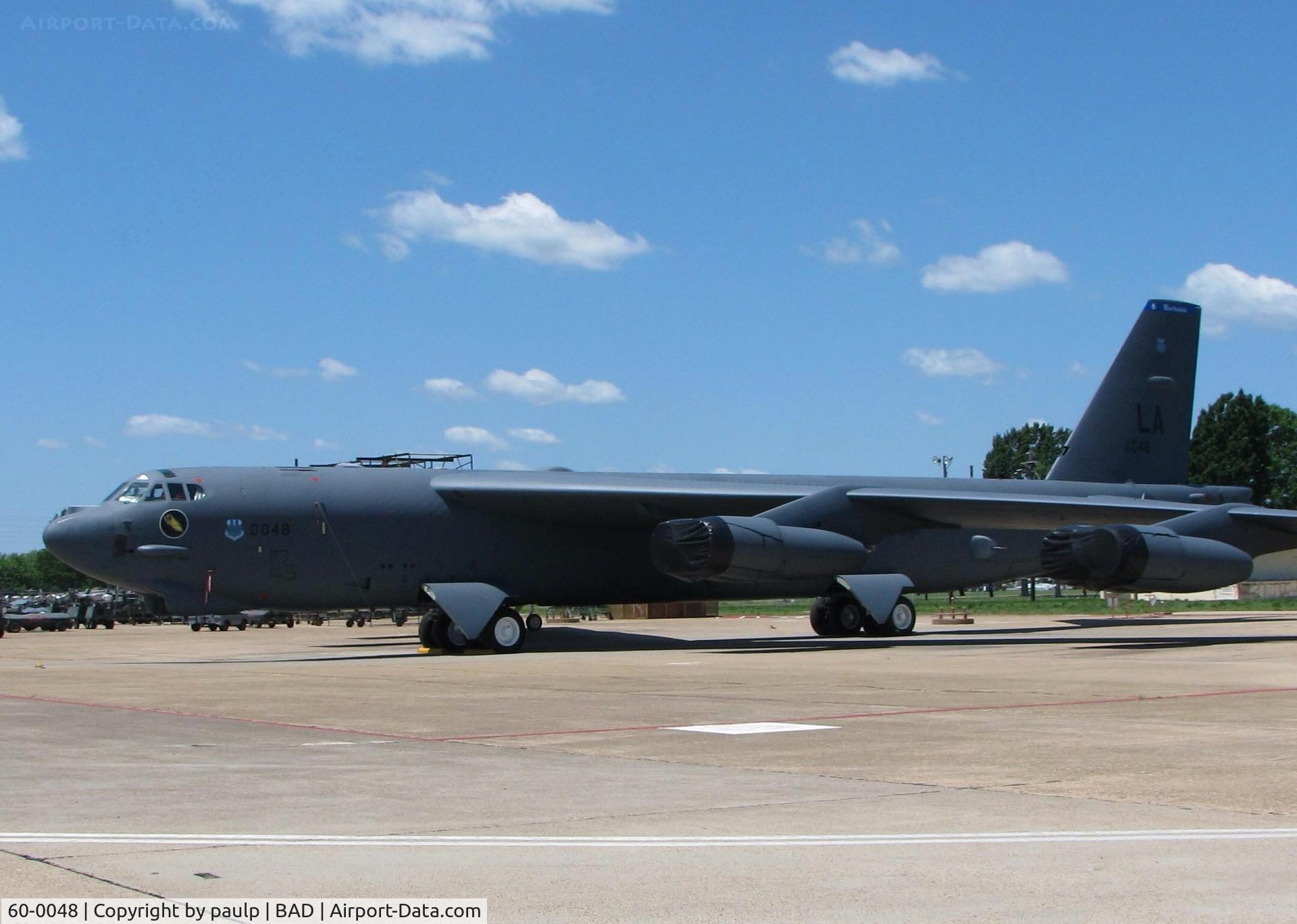 60-0048, 1960 Boeing B-52H Stratofortress C/N 464413, At Barksdale Air Force Base.