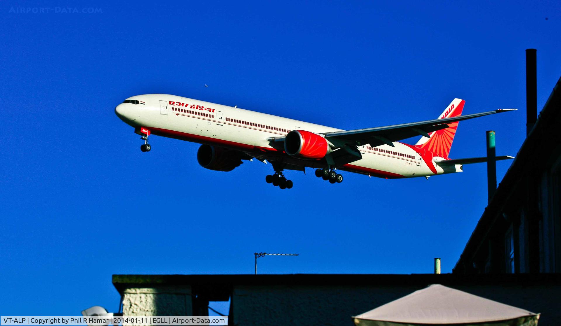 VT-ALP, 2009 Boeing 777-337/ER C/N 36314, Air India, (VT-ALP) 2009 Boeing 777-337ER, c/n 36314/804, on approach to land on 27L Heathrow. © PhilRHamar