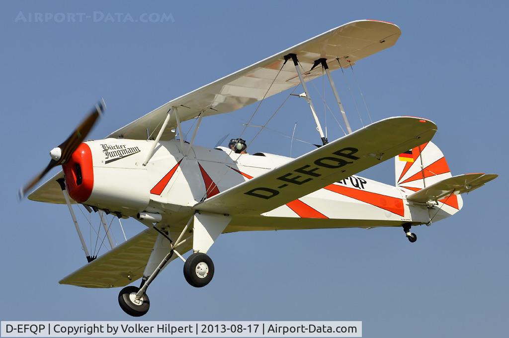 D-EFQP, CASA 1.131E Jungmann C/N 2046, biplane fly-in