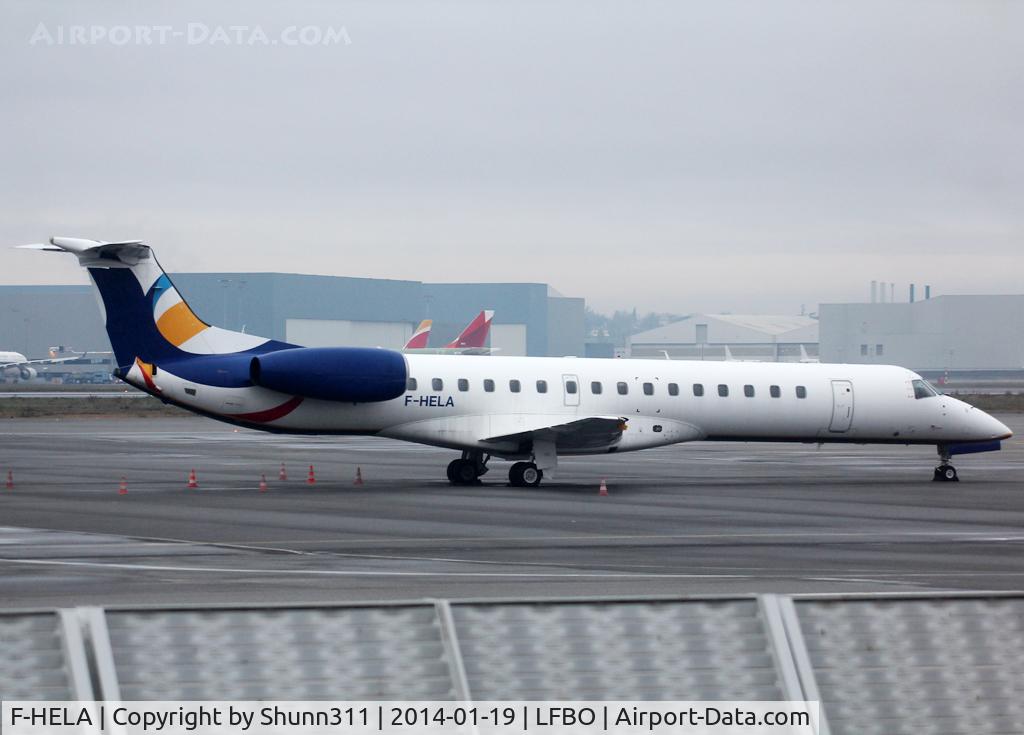 F-HELA, 1999 Embraer EMB-145EU (ERJ-145EU) C/N 145167, Parked at the General Aviation area...