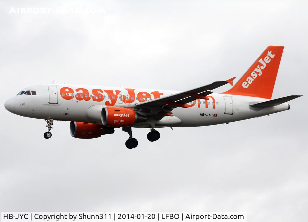 HB-JYC, 2011 Airbus A319-111 C/N 4785, Landing rwy 32L