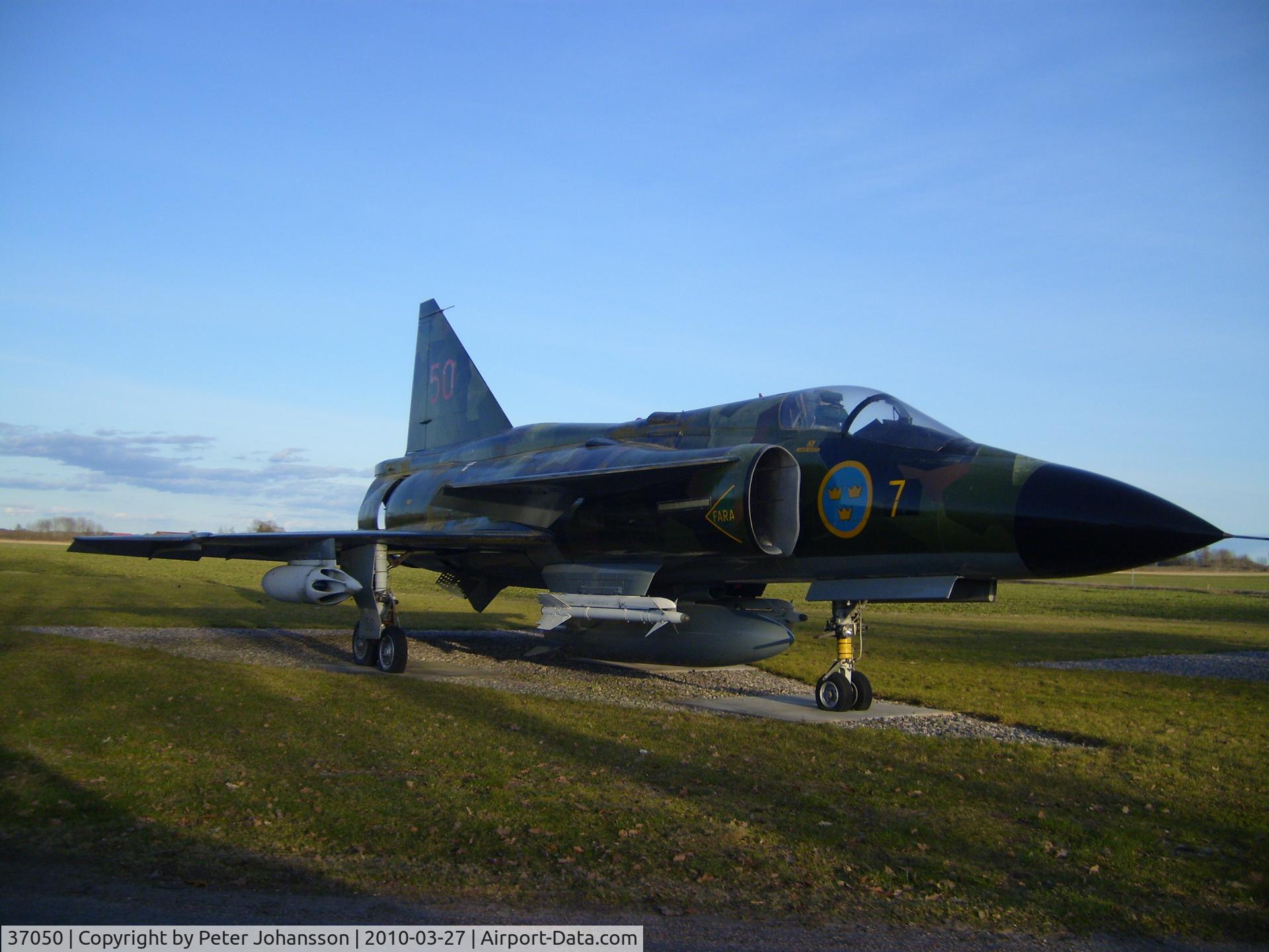 37050, Saab AJS 37 Viggen C/N 37050, F7 Såtenäs Swedish Air Force
