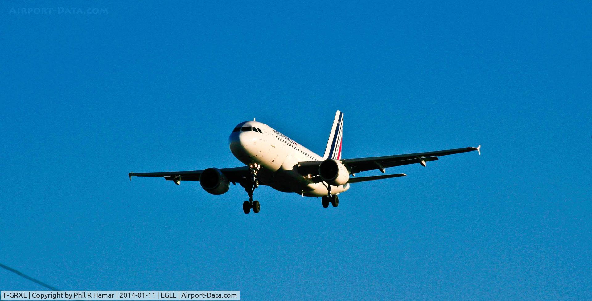 F-GRXL, 2006 Airbus A319-111 C/N 2938, Air France Airlines, (F-GRXL) 2006 Airbus A319-111, c/n 2938 , on approach to land on 27L Heathrow. © PhilRHamar