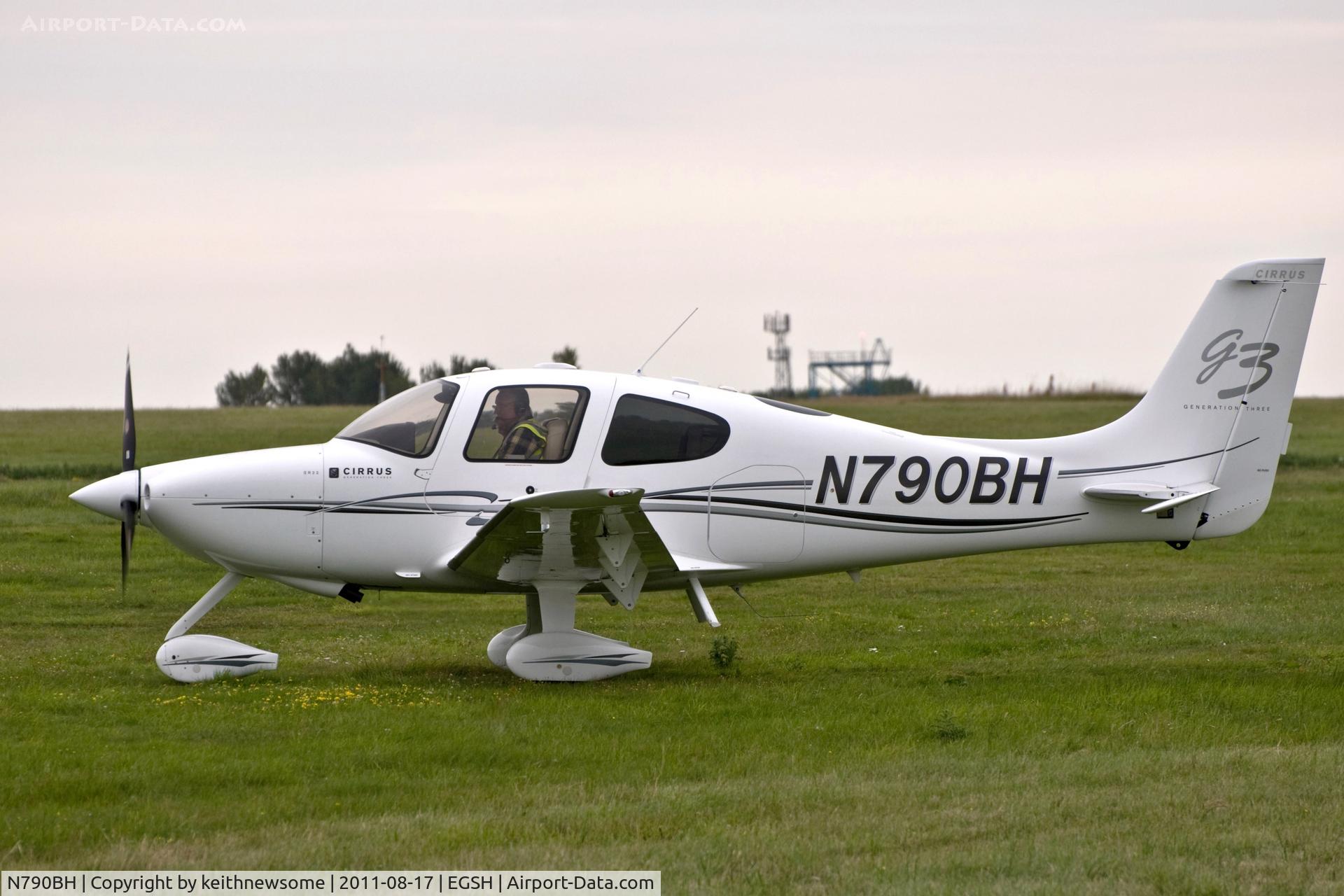 N790BH, 2008 Cirrus SR22 G3 C/N 2964, Based at Norwich for some time !