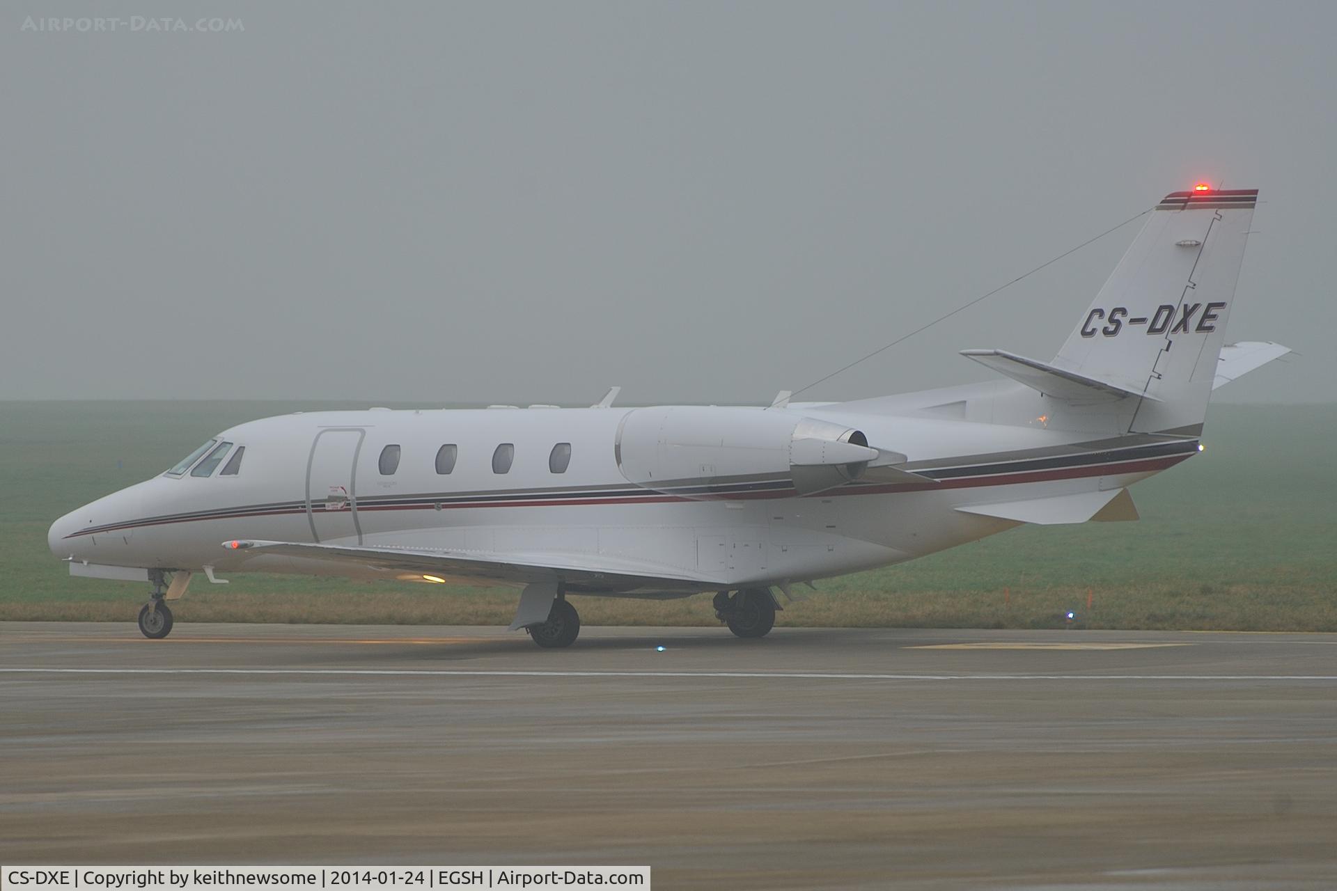 CS-DXE, 2005 Cessna 560 Citation Excel C/N 560-5578, Arriving in serious fog !
