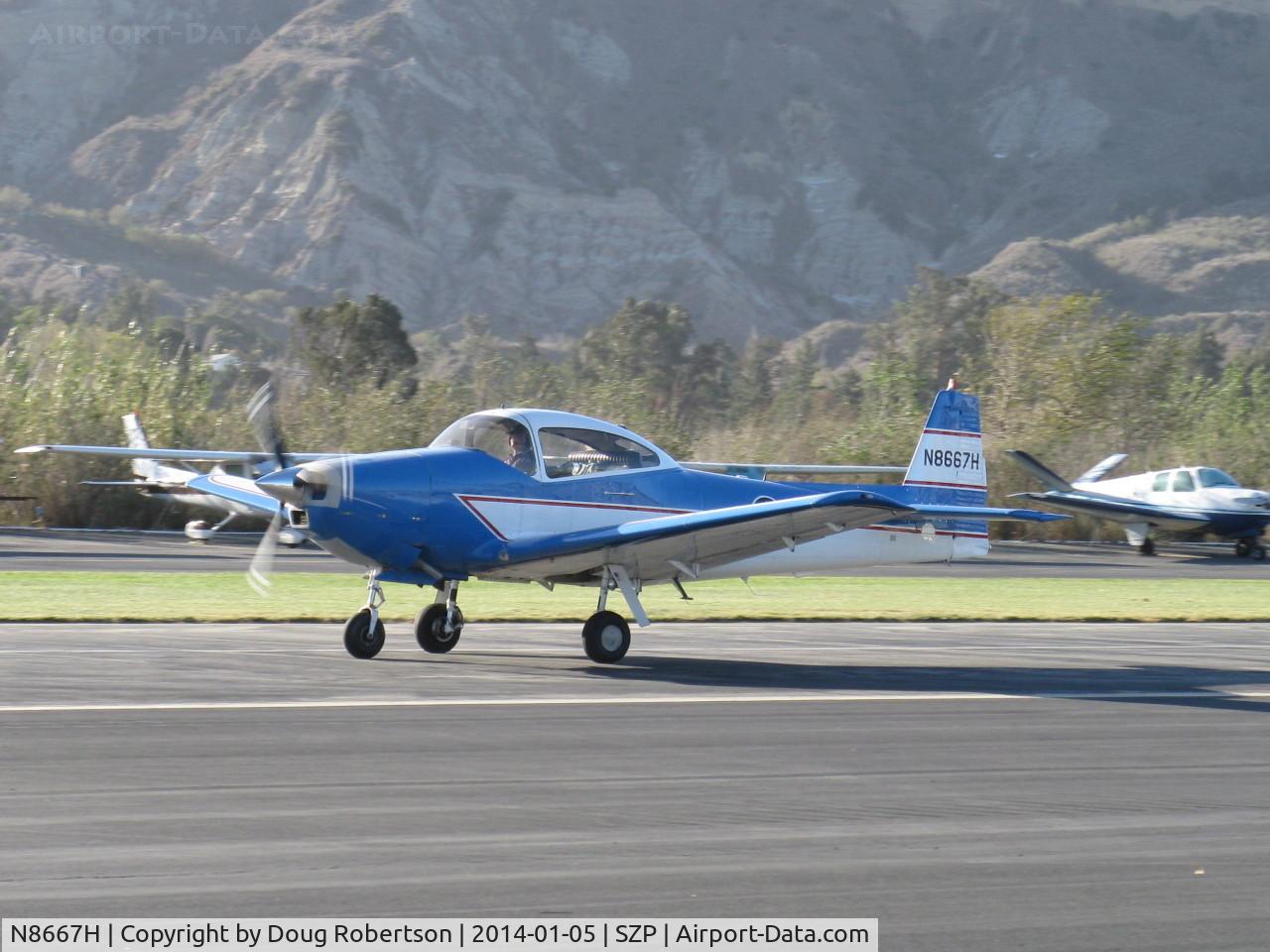 N8667H, 1947 North American Navion C/N NAV-4-667, 1947 North American NAVION, Continental IO-520 285 Hp upgrade, landing roll Rwy 04