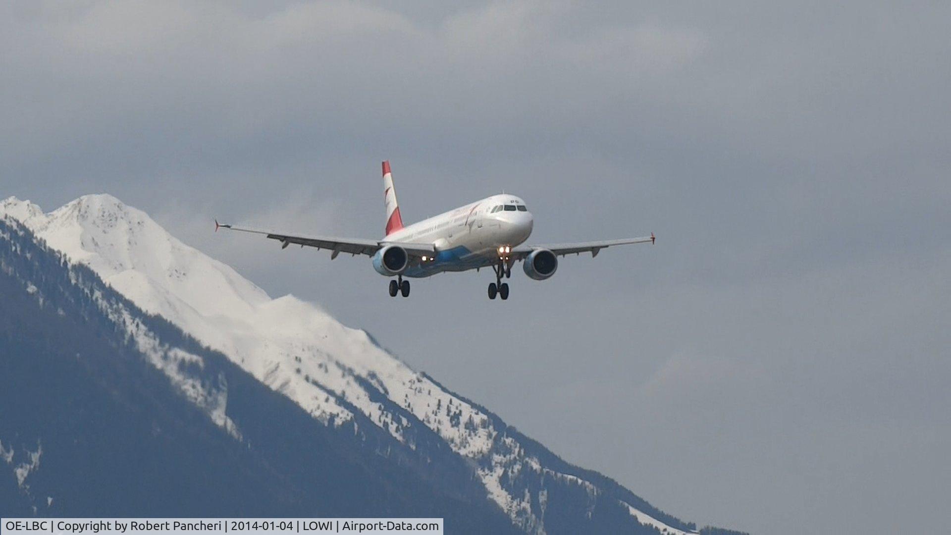 OE-LBC, 1996 Airbus A321-111 C/N 581, Landing in Innsbruck