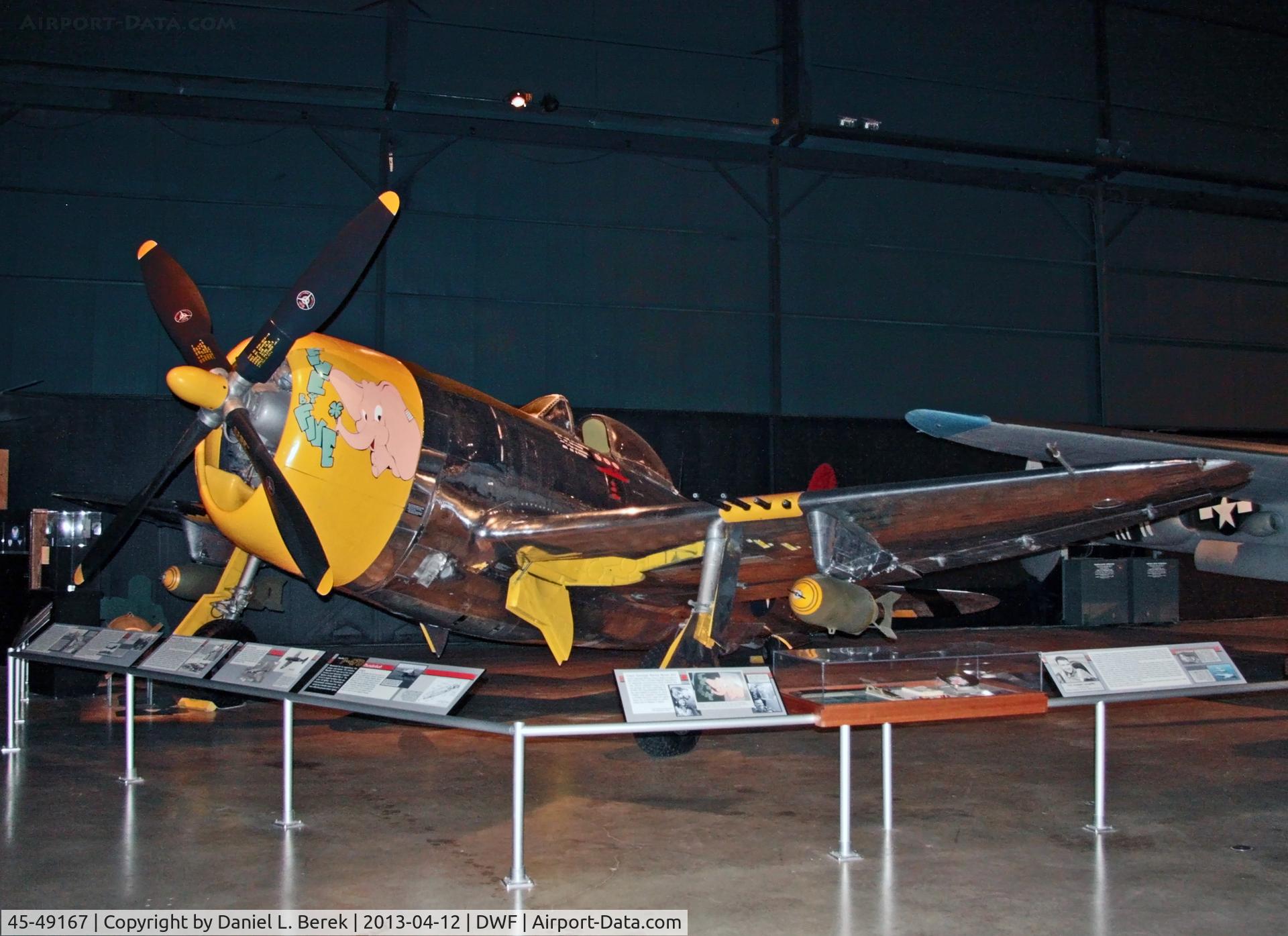 45-49167, 1942 Republic P-47D-15-RA Thunderbolt C/N 399-55706, This P-47 served in Peru after the War.