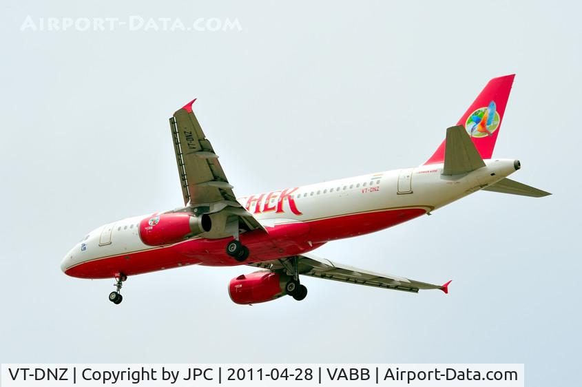 VT-DNZ, 2006 Airbus A320-232 C/N 3012, Landing in Mumbai