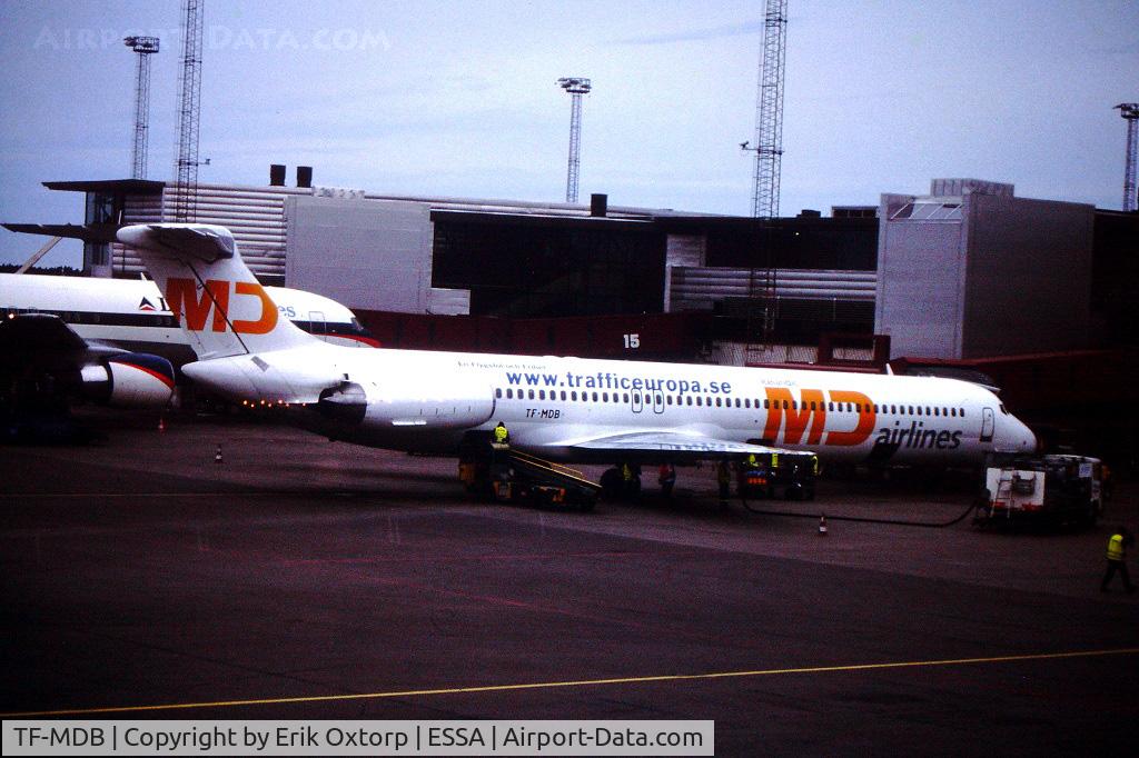 TF-MDB, 1987 McDonnell Douglas MD-83 (DC-9-83) C/N 49449, TF-MDB in ARN