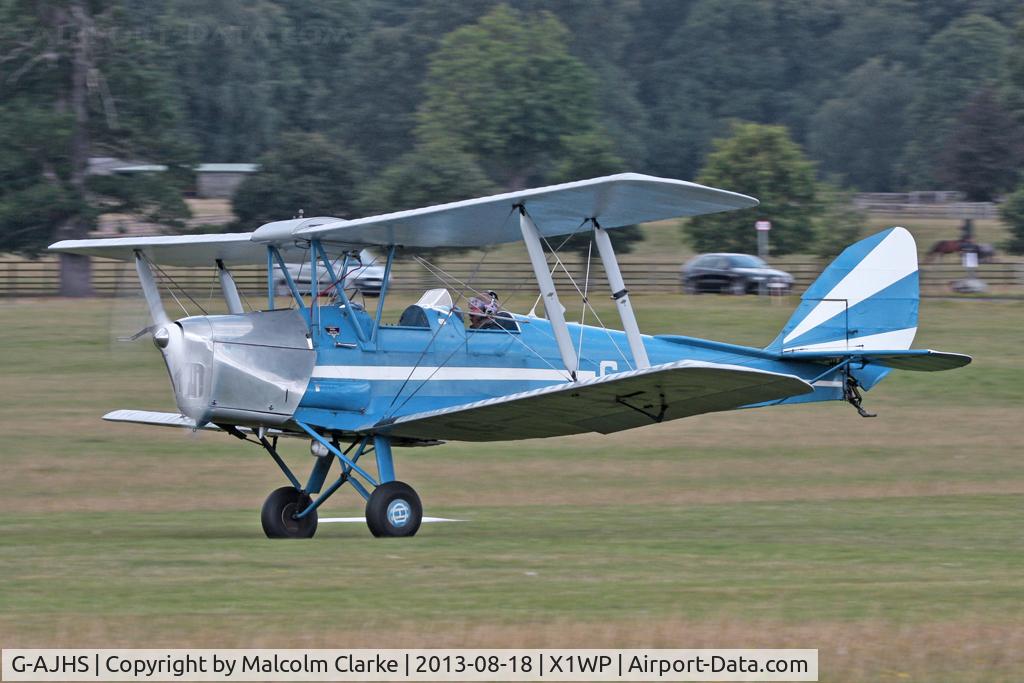 G-AJHS, 1941 De Havilland DH-82A Tiger Moth II C/N 82121, De Havilland DH-82A Tiger Moth II at The De Havilland Moth Club's 28th International Moth Rally at Woburn Abbey. August 2013.