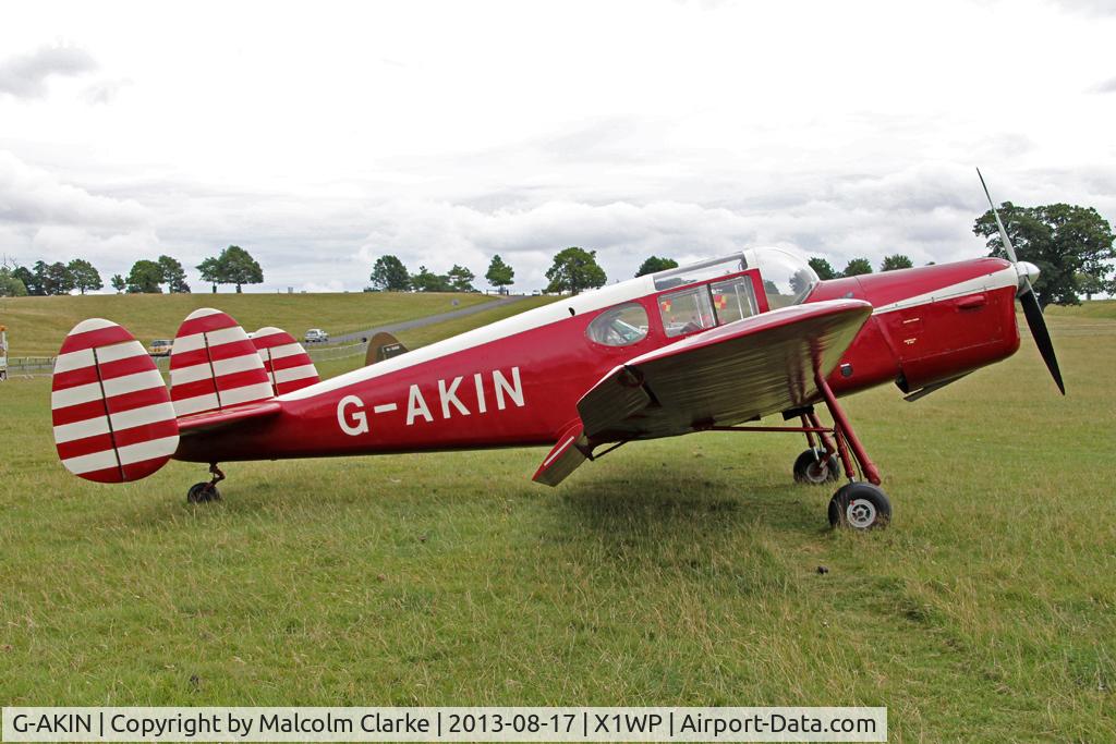 G-AKIN, 1947 Miles M38 Messenger 2A C/N 6728, Miles M-38 Messenger 2A at The De Havilland Moth Club's 28th International Moth Rally at Woburn Abbey. August 2013.