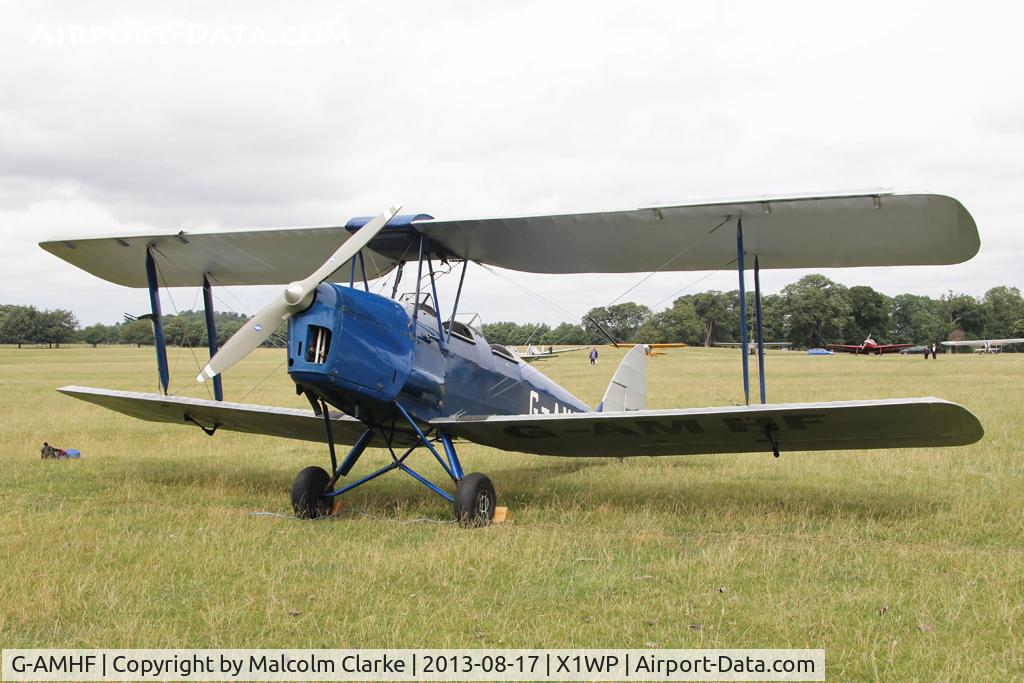 G-AMHF, 1940 De Havilland DH-82A Tiger Moth II C/N 83026, De Havilland DH-82A Tiger Moth II at The De Havilland Moth Club's 28th International Moth Rally at Woburn Abbey. August 2013.
