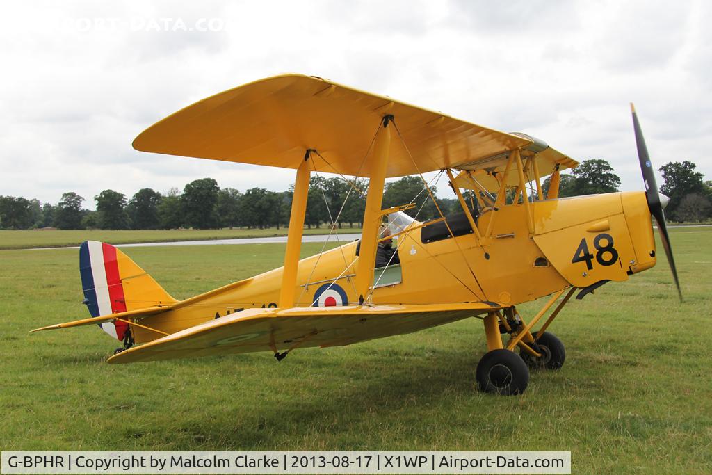G-BPHR, 1940 De Havilland Australia DH-82A Tiger Moth C/N DHA45, De Havilland Australia DH-82A Tiger Moth at The De Havilland Moth Club's 28th International Moth Rally at Woburn Abbey. August 2013.