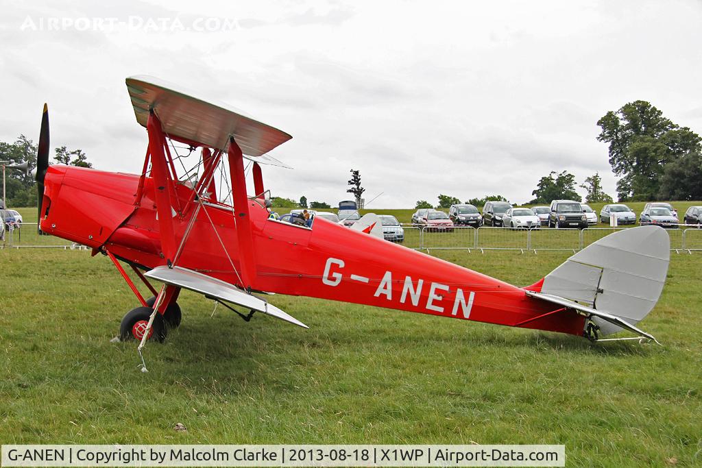 G-ANEN, 1942 De Havilland DH-82A Tiger Moth II C/N 85418, De Havilland DH-82A Tiger Moth II at The De Havilland Moth Club's 28th International Moth Rally at Woburn Abbey. August 2013.