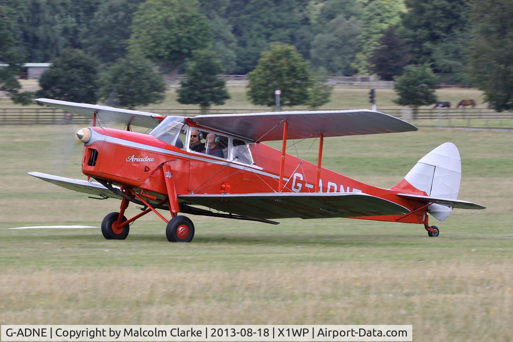 G-ADNE, 1936 De Havilland DH.87B Hornet Moth C/N 8089, De Havilland DH-87B Hornet Moth at The De Havilland Moth Club's 28th International Moth Rally at Woburn Abbey. August 2013.