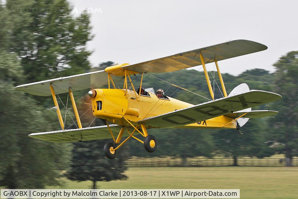 G-AOBX, 1940 De Havilland DH-82A Tiger Moth II C/N 83653, De Havilland DH-82A Tiger Moth II at The De Havilland Moth Club's 28th International Moth Rally at Woburn Abbey. August 2013.