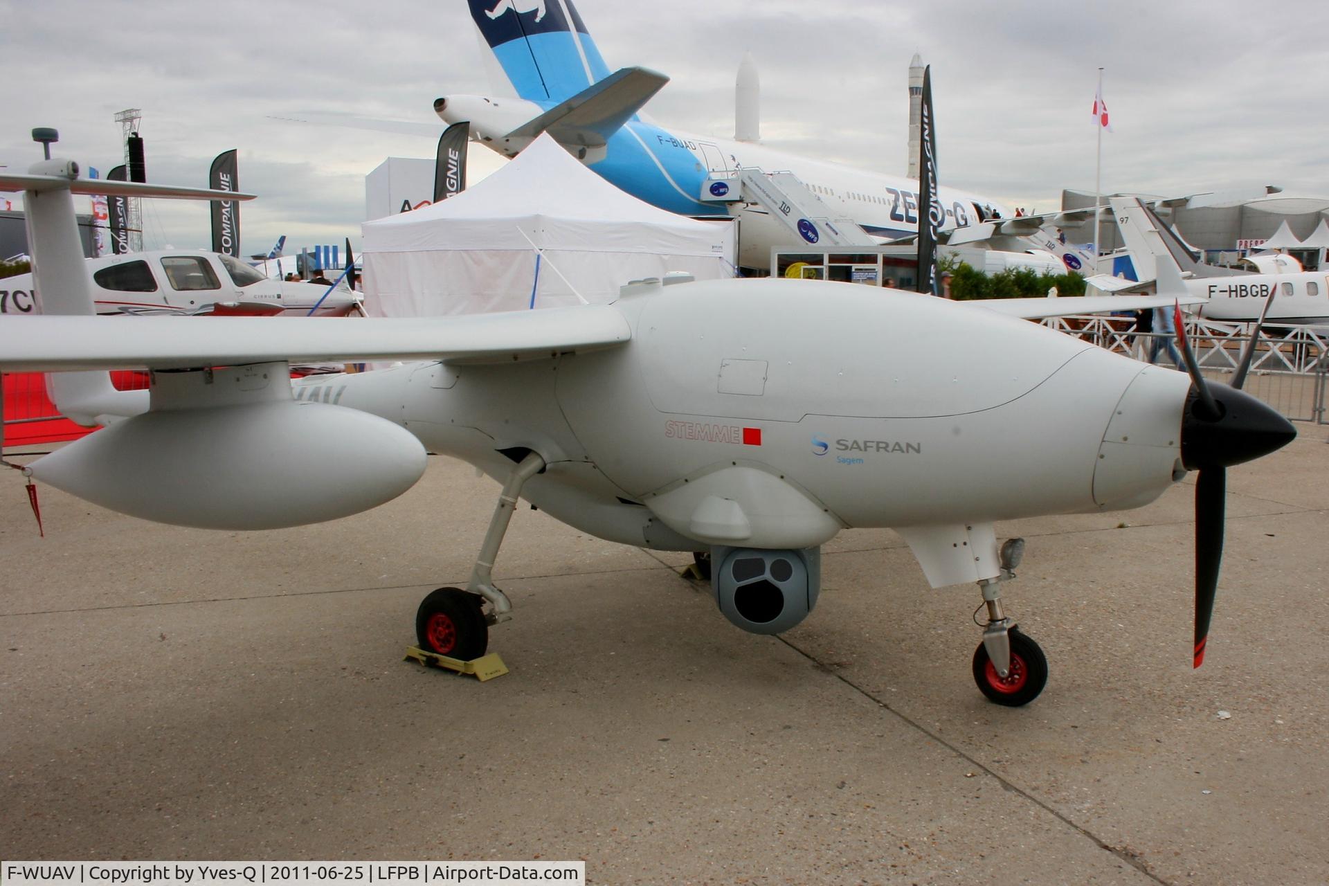 F-WUAV, 2009 Sagem S15 UAV Patroller V1 C/N 005, Sagem S15 UAV Patroller V1, Static display, Paris Le Bourget (LFPB-LBG) Air Show in june 2011