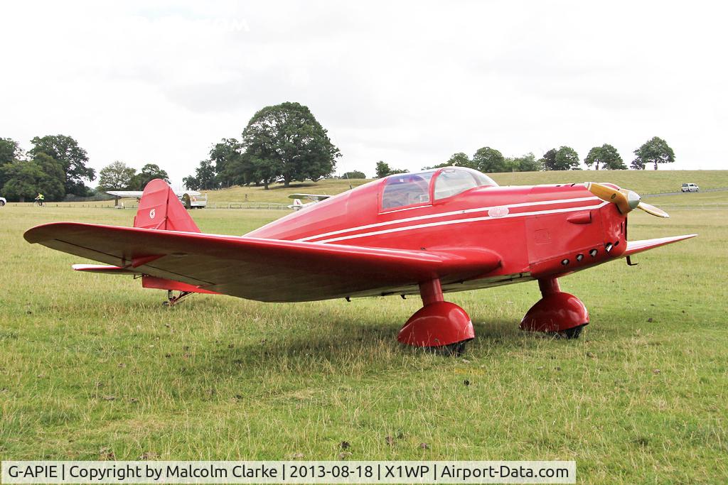 G-APIE, 1958 Tipsy Belfair C/N 535, Tipsy Belfair at The De Havilland Moth Club's 28th International Moth Rally at Woburn Abbey. August 2013.