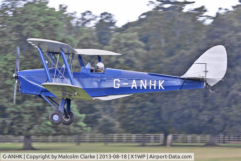 G-ANHK, 1939 De Havilland DH-82A Tiger Moth II C/N 82442, De Havilland DH-82A Tiger Moth II at The De Havilland Moth Club's 28th International Moth Rally at Woburn Abbey. August 2013.