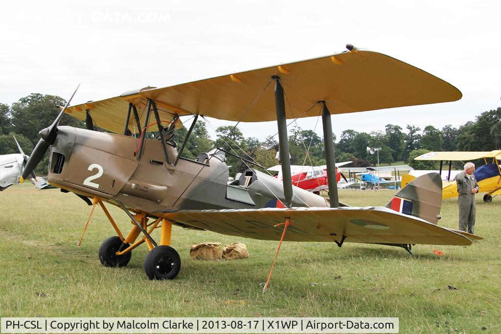 PH-CSL, De Havilland DH-82A Tiger Moth II C/N 86609, De Havilland DH-82A Tiger Moth II at The De Havilland Moth Club's 28th International Moth Rally at Woburn Abbey. August 2013.