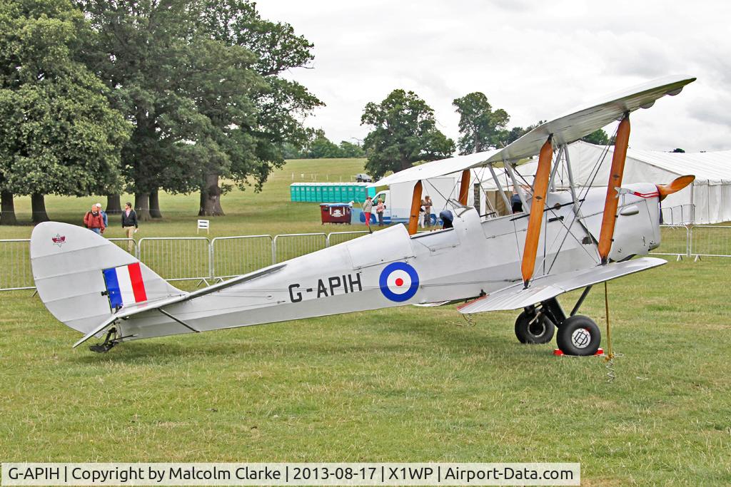 G-APIH, 1939 De Havilland DH-82A Tiger Moth II C/N 82981, De Havilland DH-82A Tiger Moth II at The De Havilland Moth Club's 28th International Moth Rally at Woburn Abbey. August 2013.