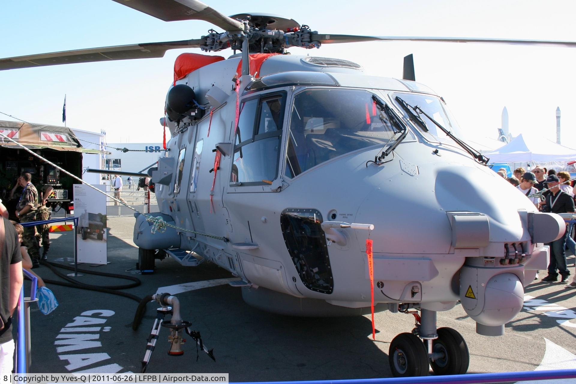 8, NHI NH-90 NFH Caiman C/N NFRS 08, NHIndustries NH-90 NFH (Nato Frigate Helicopter) Caïman, Static display, Paris Le Bourget (LFPB-LBG) Air Show in june 2011