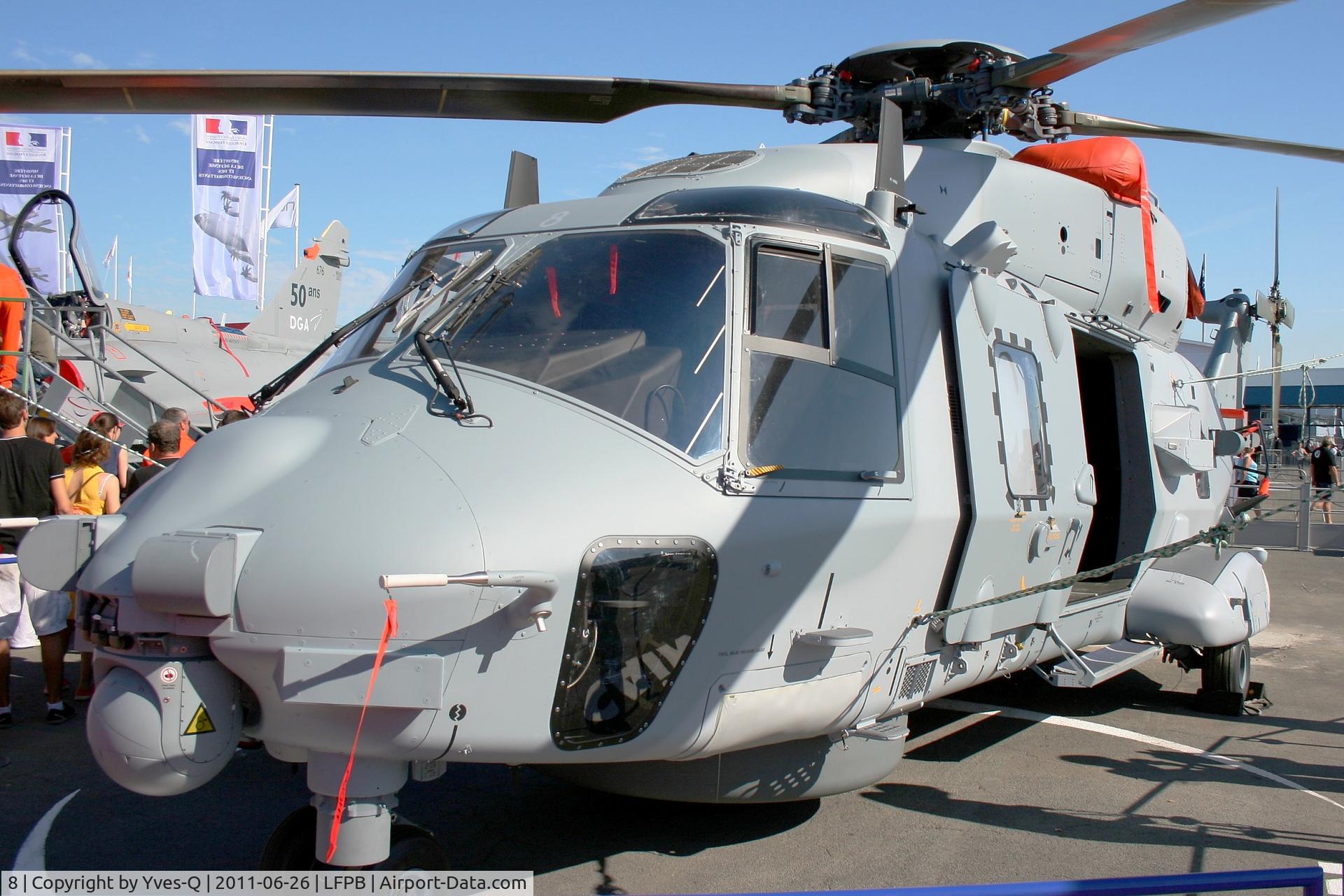 8, NHI NH-90 NFH Caiman C/N NFRS 08, NHIndustries NH-90 NFH (Nato Frigate Helicopter) Caïman, Static display, Paris Le Bourget (LFPB-LBG) Air Show in june 2011