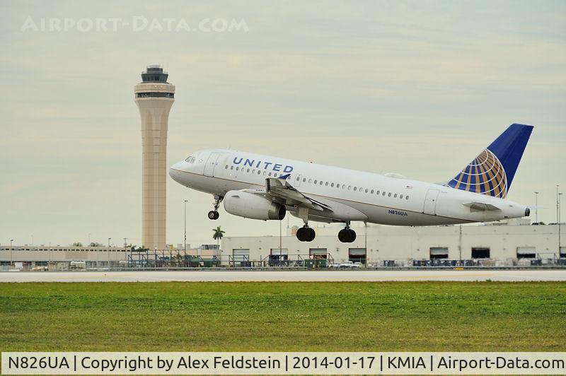 N826UA, 1999 Airbus A319-131 C/N 989, Miami