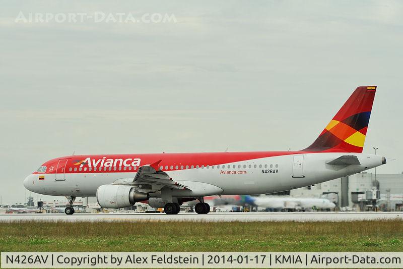 N426AV, 2009 Airbus A320-214 C/N 4026, Miami