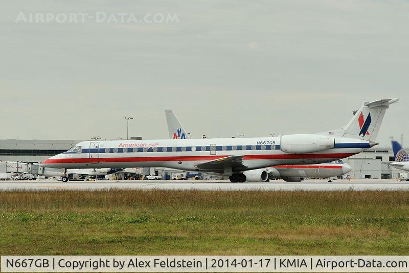 N667GB, 2004 Embraer ERJ-145LR (EMB-145LR) C/N 145784, Miami