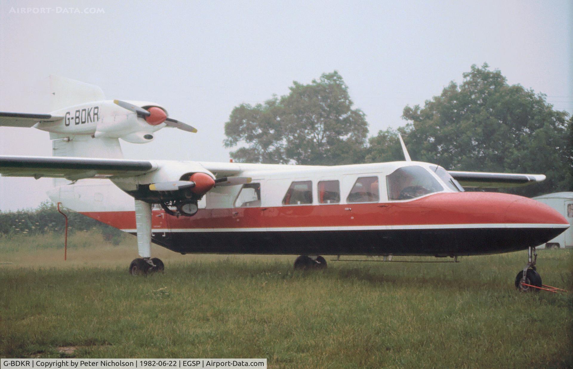 G-BDKR, 1976 Britten-Norman BN-2A Mk.III Trislander C/N 1020, Britten-Norman Trislander as seen at Sibson in the Summer of 1982.