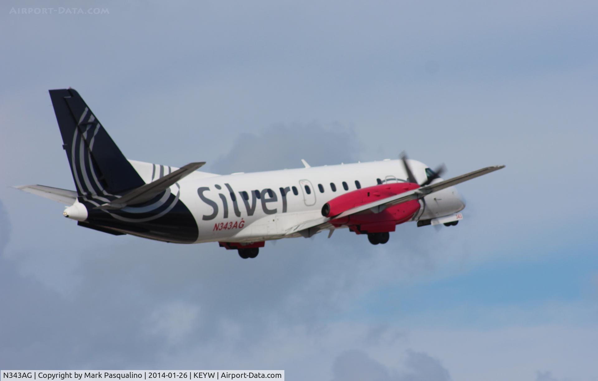 N343AG, 1998 Saab 340B C/N 340B-443, SAAB 340B
